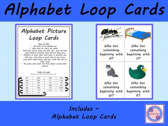 Alphabet Loop Cards