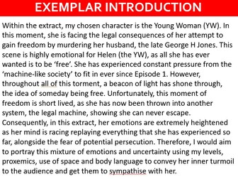 Edexcel A Level Drama Component 3 Section B lessons