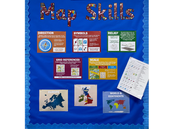 Geography Map Skills Classroom Display