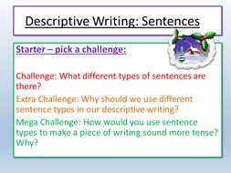 Christmas Descriptive Writing Sentences  Teaching Resources