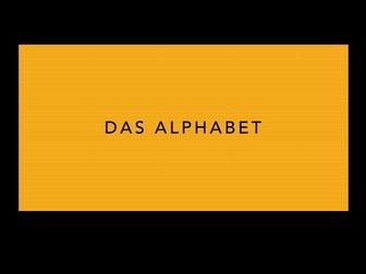 Das Alphabet