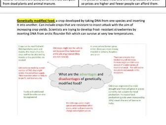 OCR B GCSE Geography: Resource Reliance revision booklet with questions