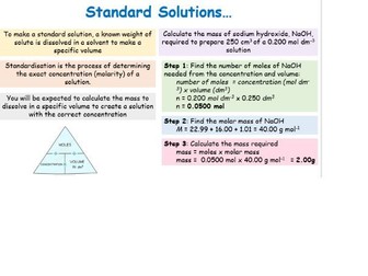 Aim A L10 - Standard Solutions
