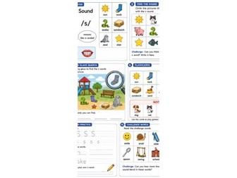 S phonic continuous provision activity pack