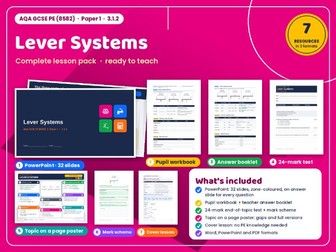 AQA GCSE PE 07: Lever Systems – Complete Topic Pack