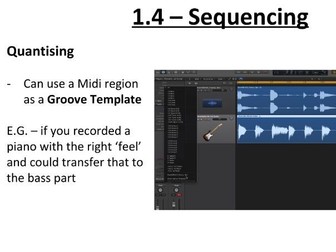 Music Technology A-Level SEQUENCING