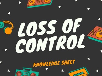 OCR LAW: LOSS OF CONTROL KNOWLEDE SHEET