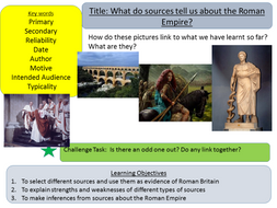 Year 7: Roman Britain and Sources (Lesson 6)