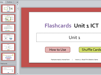 WJEC ICT revision unit 1 flash cards