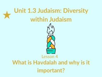 KS1 RE – Judaism: What is Havdalah? (Lesson 4)