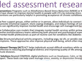 BTEC L3 Unit 4 - Activity 3 January 2025 'COMPASS' study -  Enquiries into Current Research in HSC