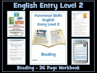 English Functional Skills Entry Level 2 Reading Workbook