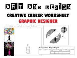 GRAPHIC DESIGNER Worksheet / Cover Lesson / Homework - Creative Careers