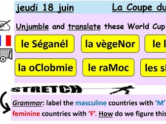 French World Cup lesson