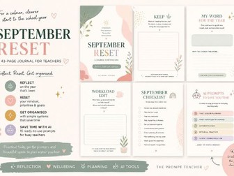 September Reset Journal and AI Toolkit