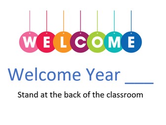 Welcome back (New academic year class introduction)