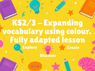Expanding Vocabulary using colour - PPT