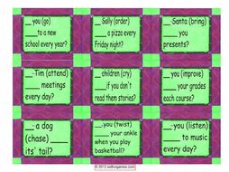 Present Simple Yes No Questions Card Game 4 Pages = 36 Cards
