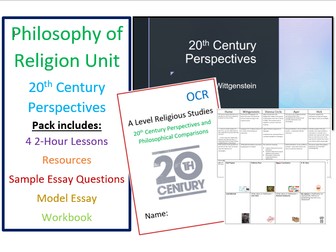 Philosophy of Religion: Whole Unit - 20th Century Perspectives: Verification/Falsification