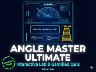 Interactive Angles Master: Geometry Lab & Millionaire Game (HTML5 App)