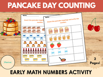 Pancake Day Counting | Early Math Numbers Activity