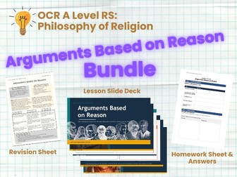 OCR A Level Religious Studies | Philosophy of Religion H573/01 | Arguments Based on Reason