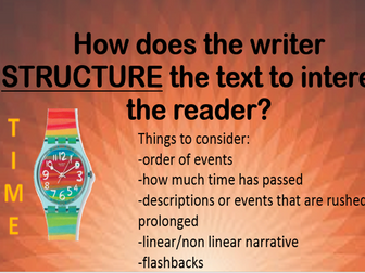 Structure Posters Display AQA Paper 1 Question 3