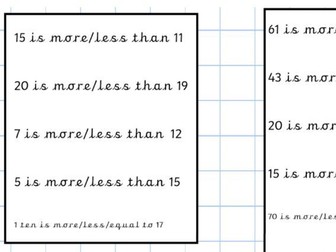 More Than Less Than: Comparing Number