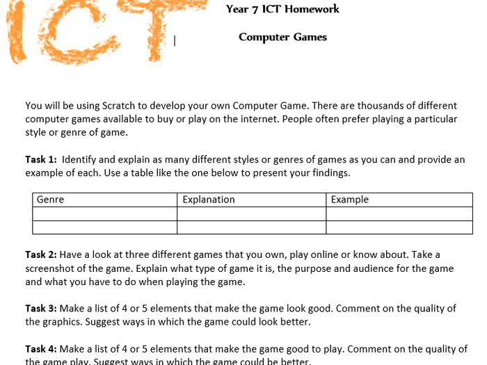 Examples of ict activities picture