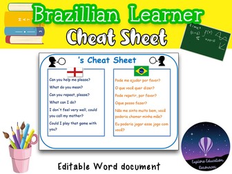 Cheat Sheet for Portuguese EAL Learners
