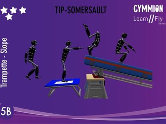 3 Task Cards Front Somersault in Gymnastics Level 5
