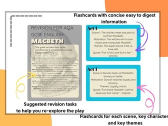 Macbeth Revision Flashcards GCSE