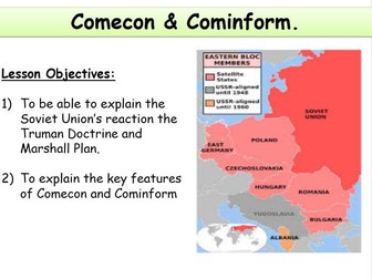 COMECON and COMINFORM - Including Source Activity Sheet