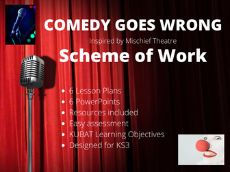 Comedy Goes Wrong Scheme of Work (Inspired by Mischief Theatre)