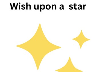 Wish upon a star worksheet