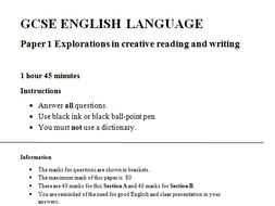 NEW AQA GCSE English Language Paper 1 practice papers