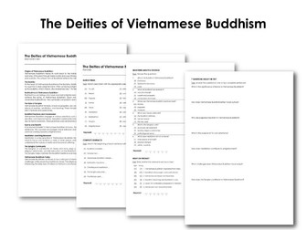 The Deities of Vietnamese Buddhism (Infotext and Exercises)