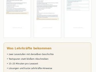 German Reading Comprehension II | 4 Differentiated Literary Reading Stories | Ages 7–9