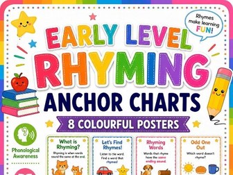 Rhyming Early Level Anchor Charts