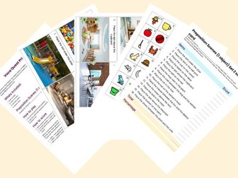 Preposition Scenes Place the Object Set 2 - Voca Quest Printable