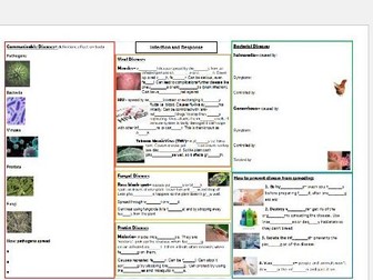 AQA Foundation Infection and response revision crib sheet