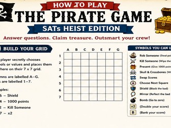 Pirate Game: SATs Heist Edition