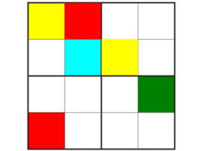 kids easy sudoku printable colors