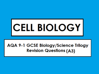 AQA Biology GCSE 9-1 Revision Mat: CELL BIOLOGY
