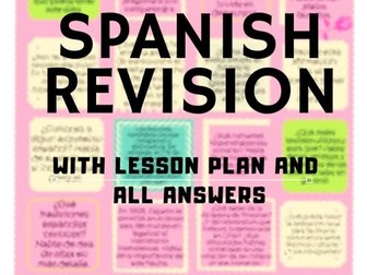 Spanish Alevel revision game