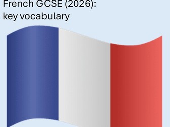 New Edexcel French GCSE vocabulary