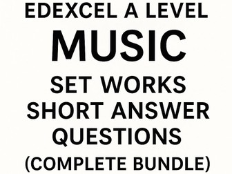 Edexcel A level exam questions - complete set