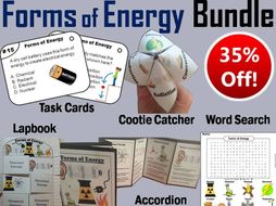 Forms of Energy Task Cards and Activities Bundle