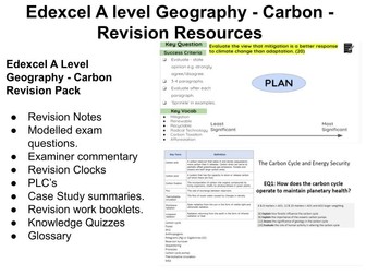 Edexcel A level Geography Carbon Revision