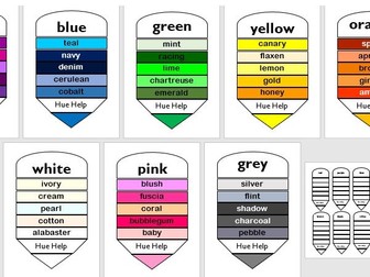 Creative writing - colours synonyms